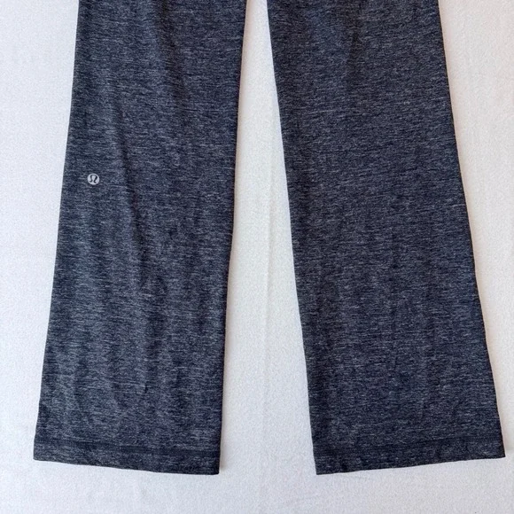 Lululemon Groove Pant Flare Yoga Grey Space Dye Purple Crossover Waist Size 6 - Picture 7 of 11